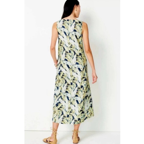 J. Jill Linen Multicolor Print Midi Dress - Picture 3 of 10